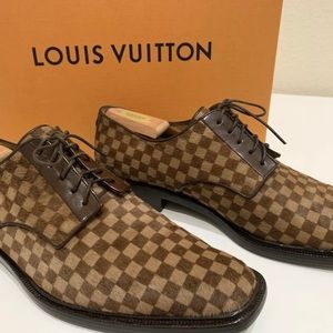 Louis Vuitton rare pony hair mens shoes